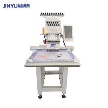 JY1201hot design flat embroider Single head Computerized Embroidery Machine large embroidery size 2020 styles